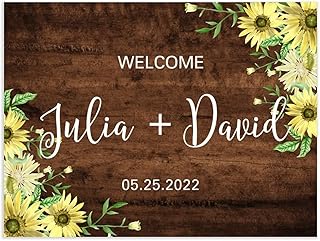 Welcome to Our Wedding Wedding Signs for Ceremony Couple Wedding Gift Wedding Reception Signs Personalized 18X24 Wedding Sign for Ceremony Wedding Wood Sign Couple Wedding Handmade Party Supply