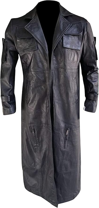 Frank Castle Punisher Coat Thomas Jane Trench Black Leather