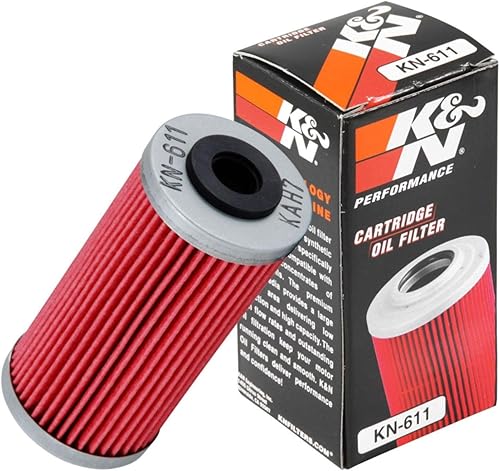 K&N Filtro de aceite para motocicleta: Alto rendimiento, Premium, diseñado para ser utilizado con aceites sintéticos o convencionales: se adapta a