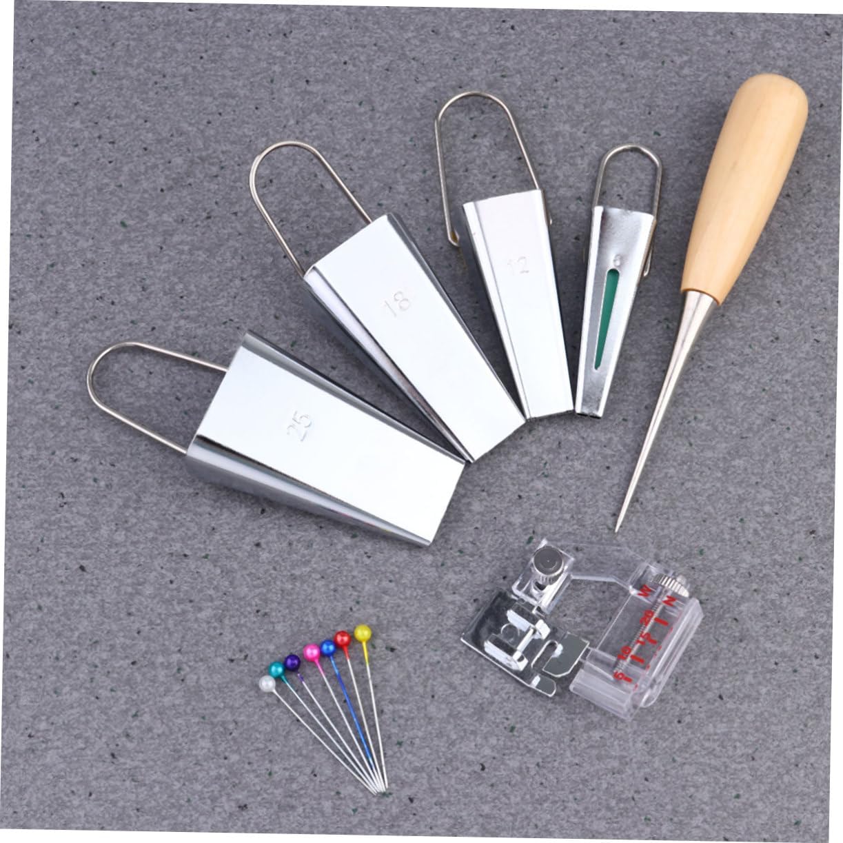 TEHAUX DIY Fabric Binding Tape Maker Hemming Bias Tape Makers for Sewing and Quilting