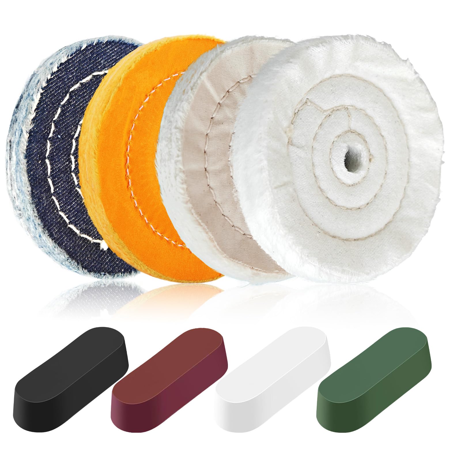 Buffing & Polishing Wheel Kit - Metal Finishing -11