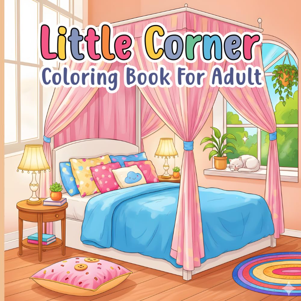 Little Corner Coloring Book for Adult: Experience the Beauty of Cozy Little Corner Scenes that Inspire Relaxation Creativity and a Soothing Escape from Everyday Stress for Adults