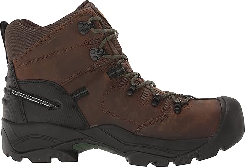 Miniatura 6 de KEEN Utility Pitsburgh Energy, para hombre, Cascade BrownGreen Pastures, Comp Toe, EH, WP, 6 pulgadas, bota de trabajo