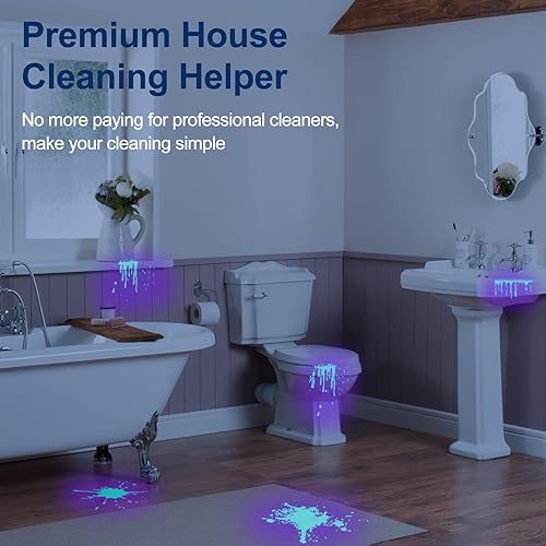 Miniatura 4 de Linterna de luz UV de luz negra Vansky 395nm 12 LED 2 unidades de linterna ultravioleta de luz negra mini potente detector de orina de mascotas para