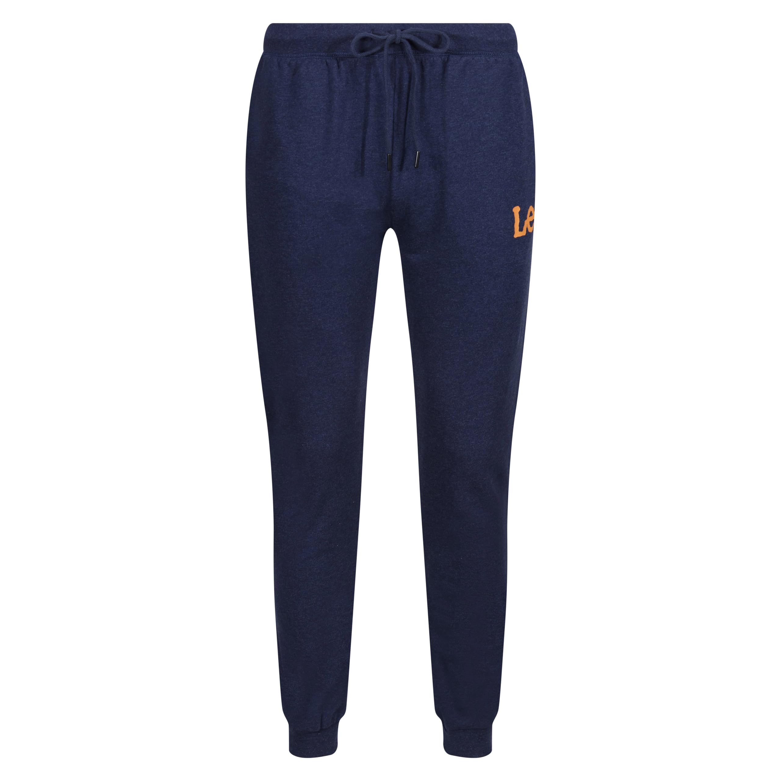 Lee Lee Men’s Lounge Pants In Denim Blue 100% Cotton, Standard Fit Loungewear - Nieformalne spodnie Mężczyźni