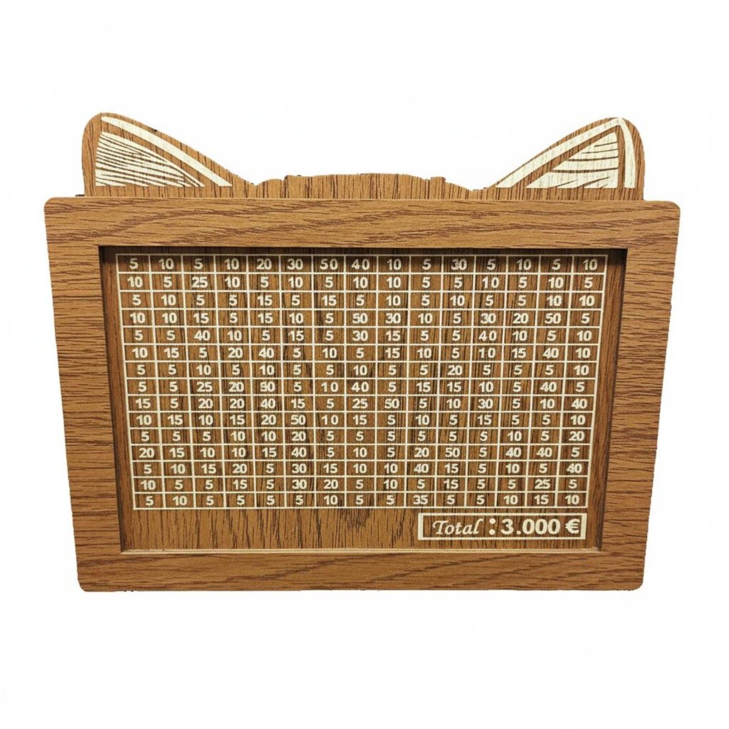 Decorative Design Currency Box Counter Light Brown L Wood | Natural Interactive Tracking Goal-Oriented Versatile Utility Thoughtful Gift Wood Brown Light L-image-28