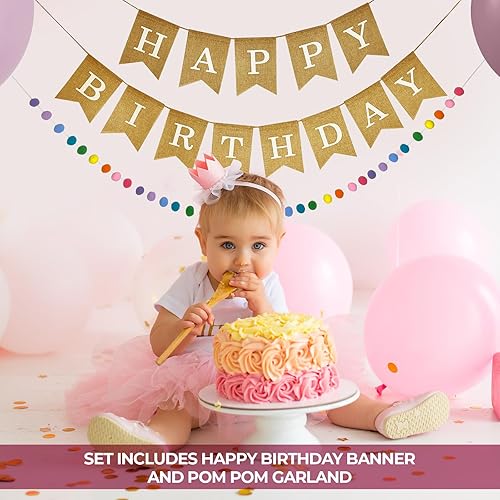 Miniatura 8 de Kit de pancartas personalizadas, 95 banderas de arpillera, números y símbolos de letras impresas blancas, cuerda y aguja, pancarta personalizada