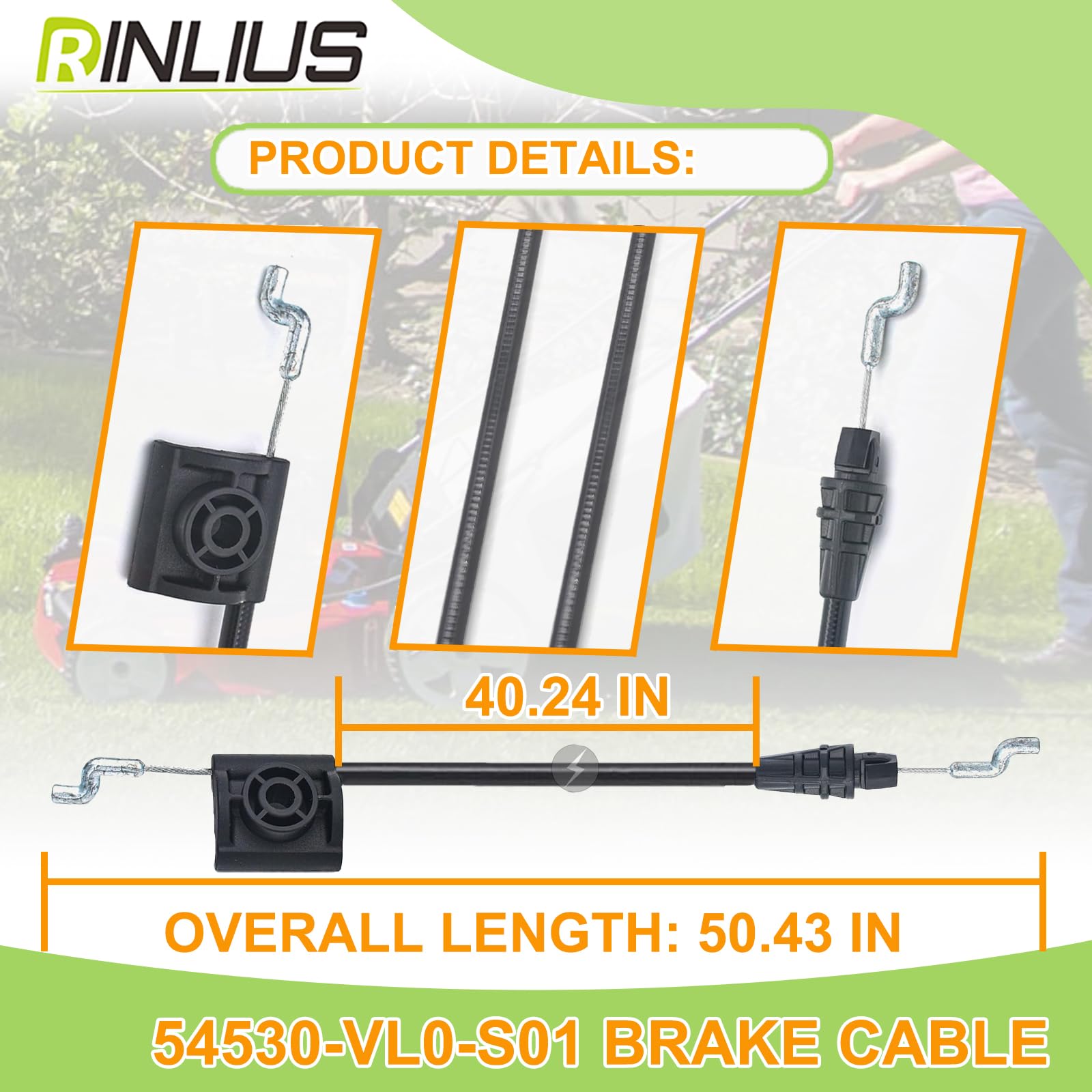 Parts For Honda Lawn Mower Lawn Mower Brake Cable Suitable For Honda