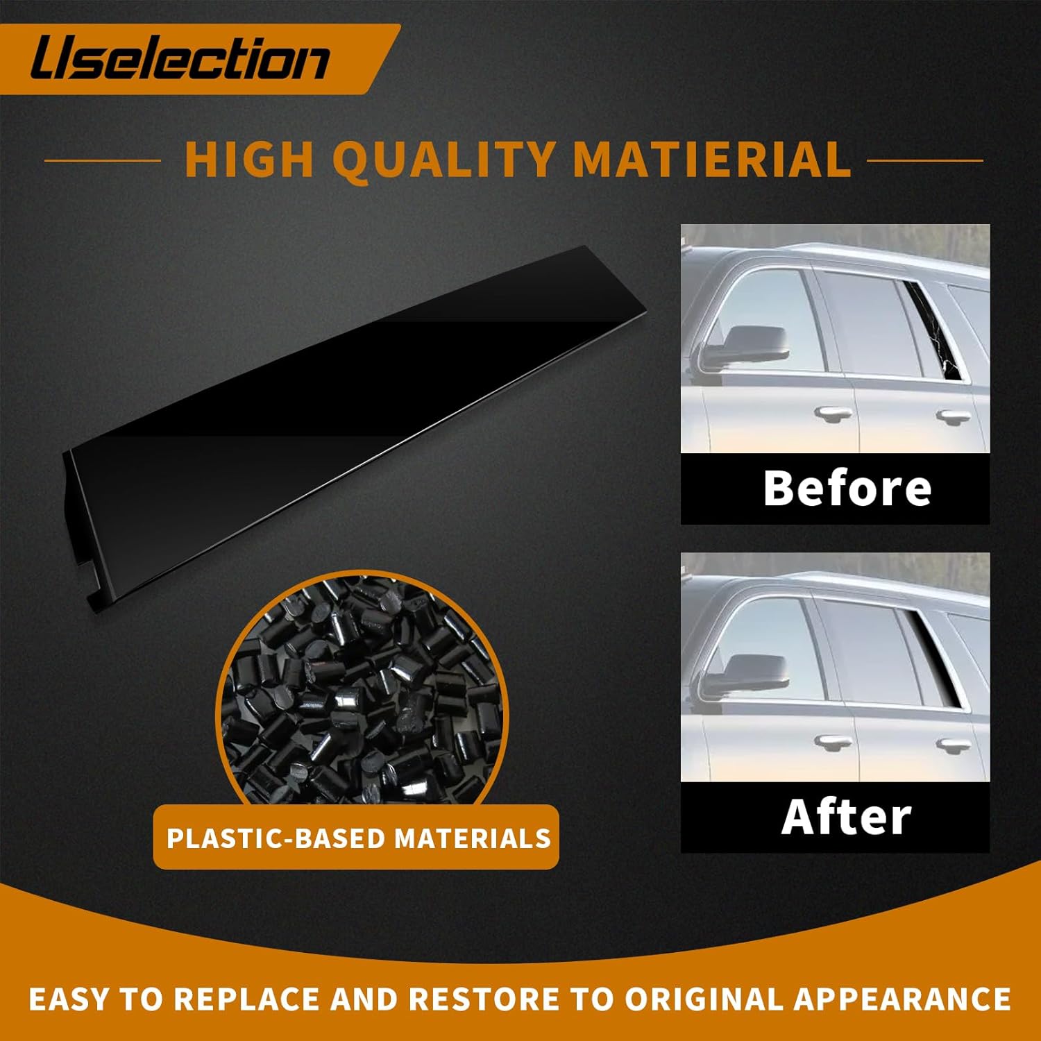 926-247 926-248 Rear Driver and Passenger Side Rearward Door Applique Compatible with Chevrolet Suburban 3500 HD Cadillac Escalade ESV GMC Yukon XL 2015-2018