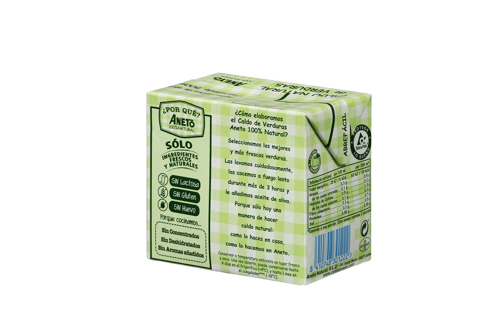 Aneto Caldo de Verduras 0,5 litros Pack 6
