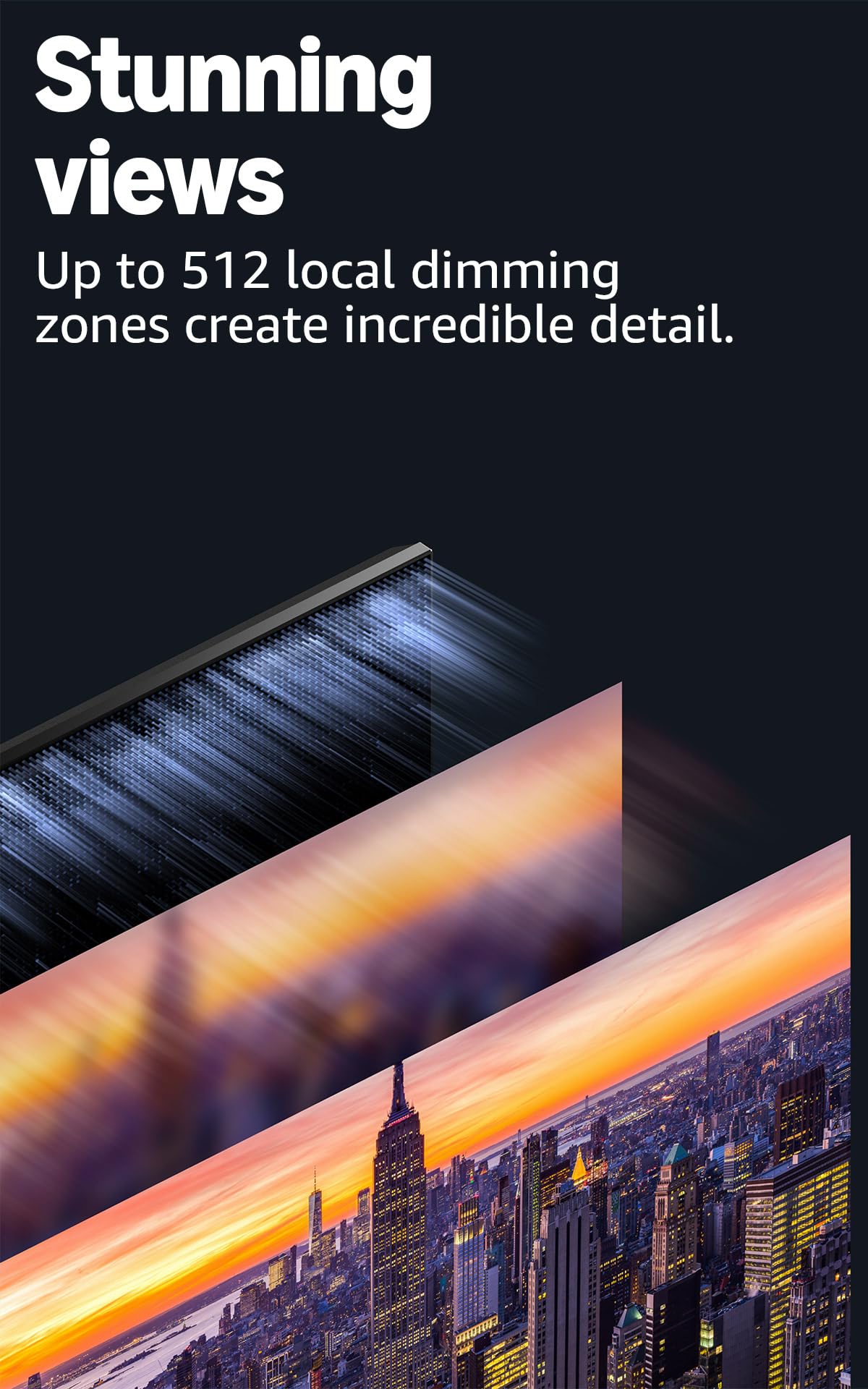 Amazon Fire TV 55" Omni Mini-LED Series, QLED 4K UHD smart TV, Dolby Vision IQ, 144hz gaming mode, Ambient Experience, hands-free with Alexa, 2024 release