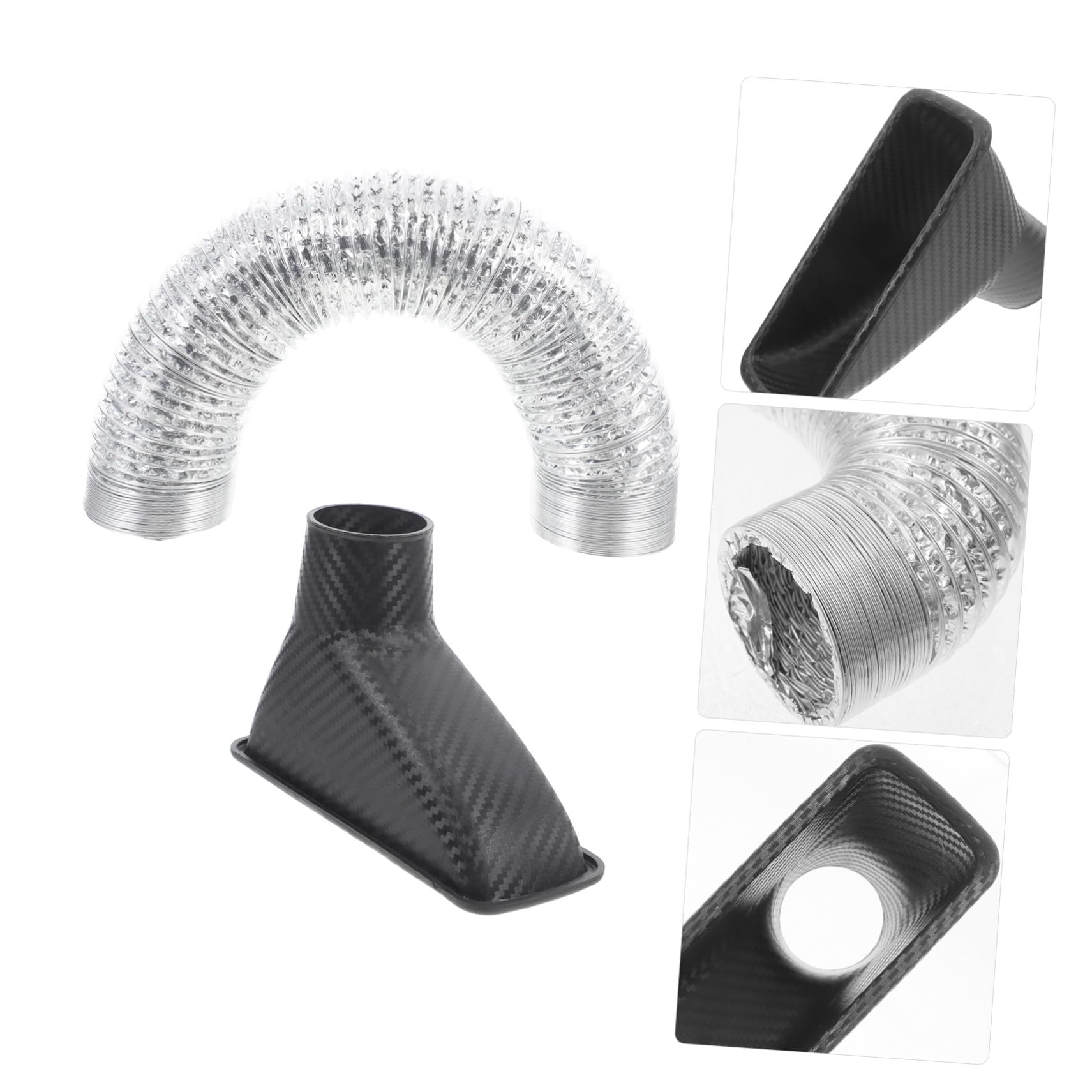 Prise Auto Fibre de Conduit Dadmission Robuste pour Ventilation Moteur Installation Facile Améliore Performance et Refroidissement Voiture