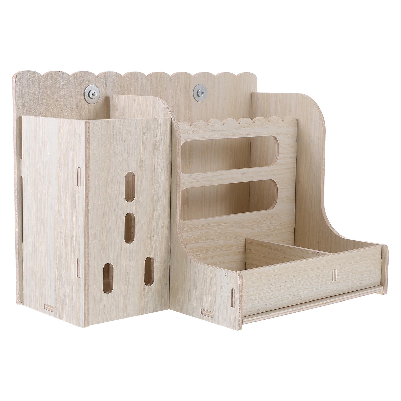 Comedero de heno de madera para conejos y chinchillas alimentador Beaupretty