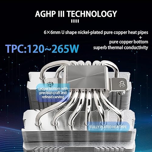 Miniatura 2 de Enfriador de CPU Thermalright Peerless Assassin 120 SE, 6 tubos de calor tecnología AGHP, ventiladores PWM duales de 120 mm, velocidad de 1550 RPM