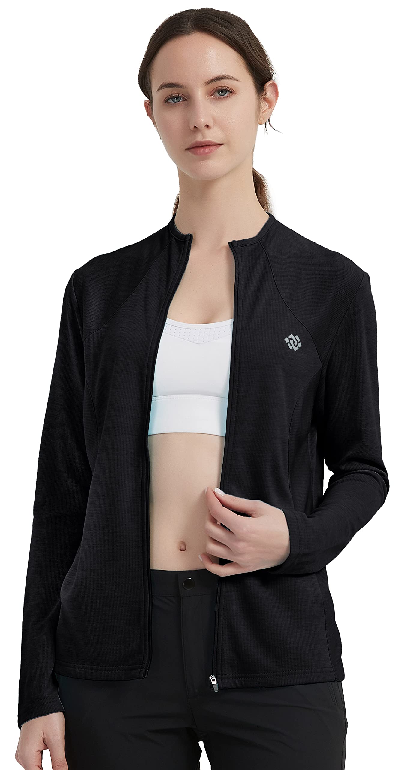 Veste de Course Pour Femmes Sports Veste Slim Fit Running Fitness Jacket Séchage Rapide