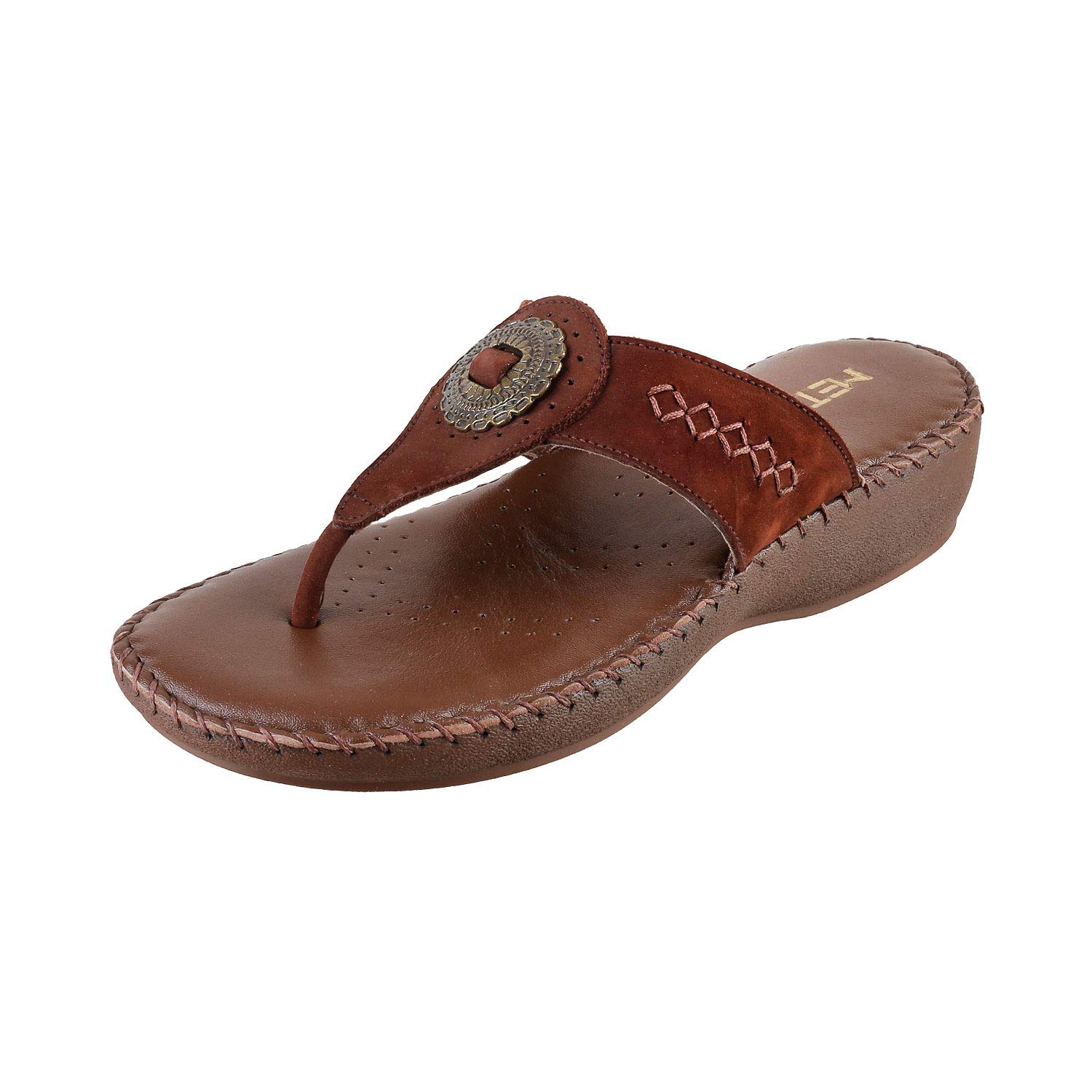 Metro Women Brown Leather Sandals (Euro36/Uk3) (B084TJ55XB) Amazon Price History, Amazon Price Tracker
