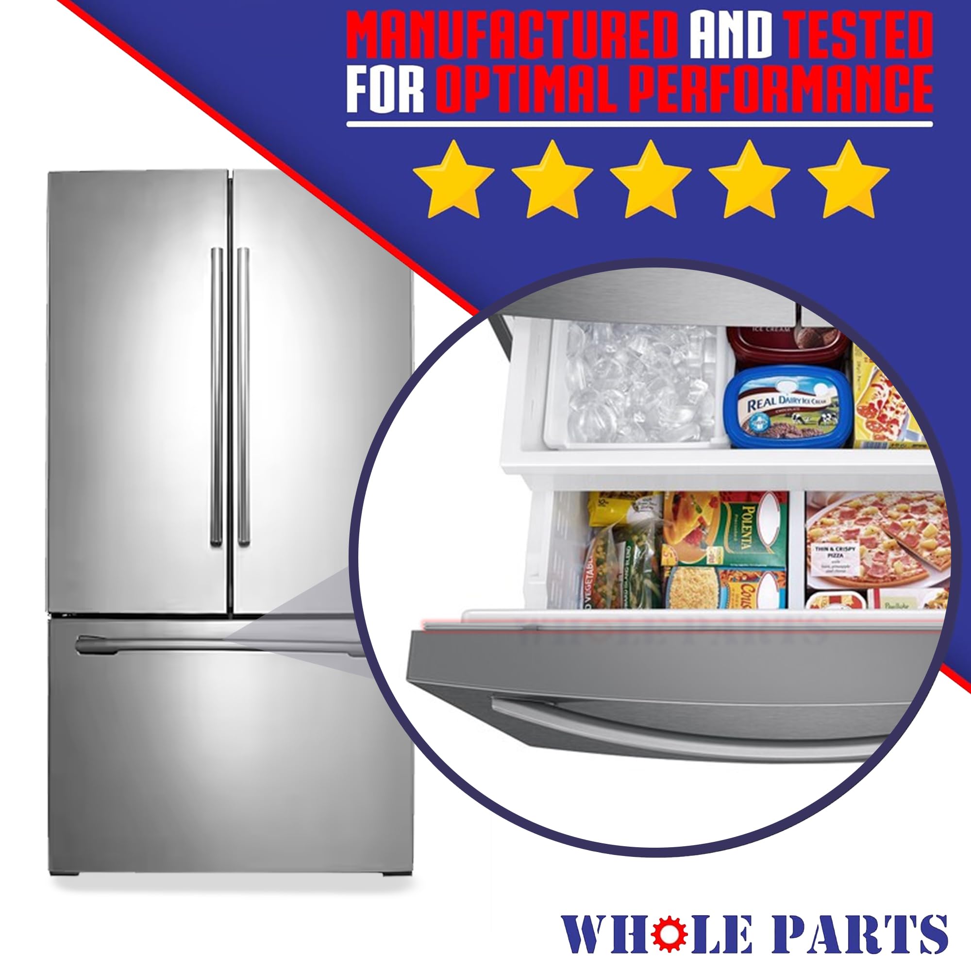 Amazon.com: Upgraded Whole Parts Refrigerator Freezer Door Gasket