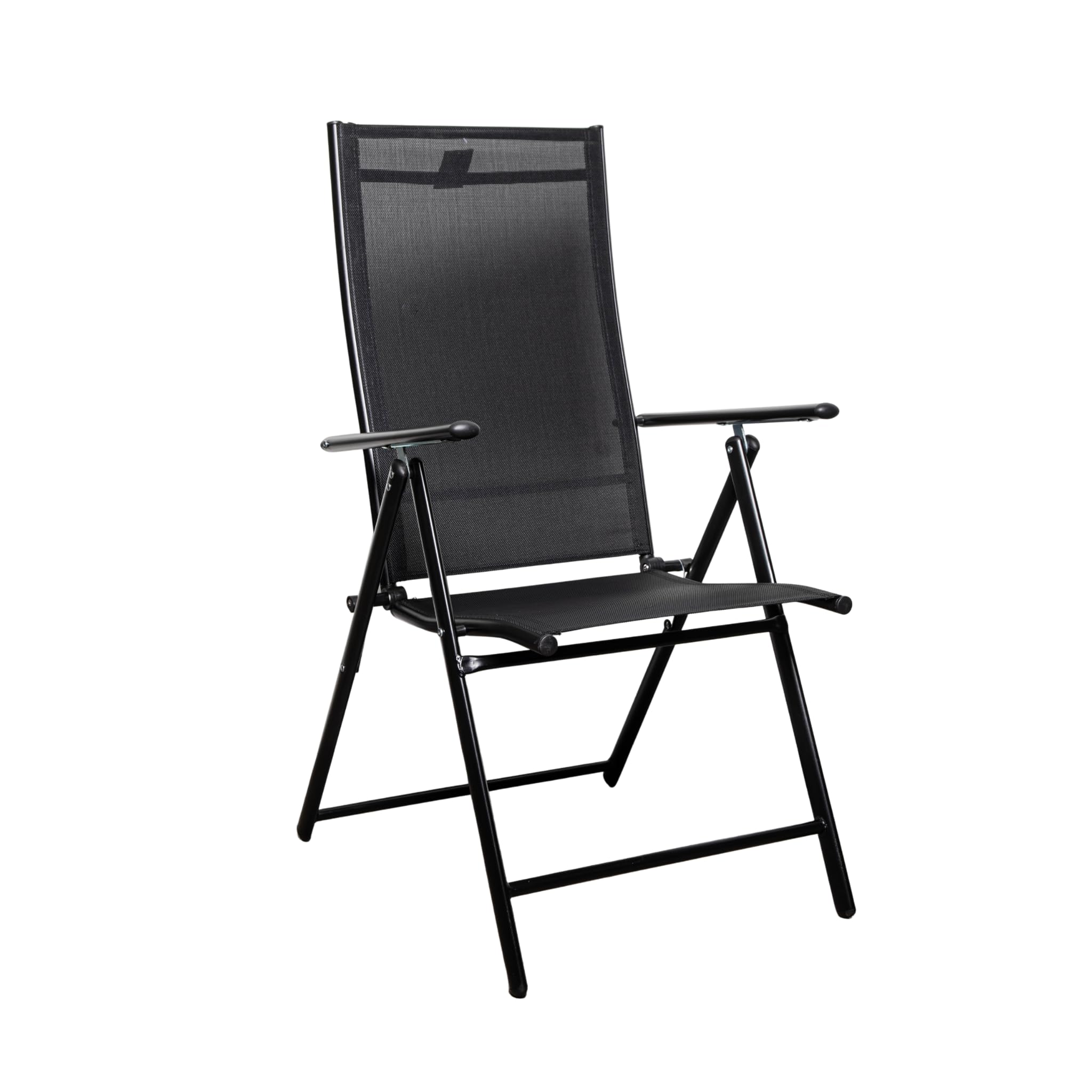 Samuel ALEXANDER Outdoor Garden Patio Multi Position Reclining Folding Chair in Black โ image 1