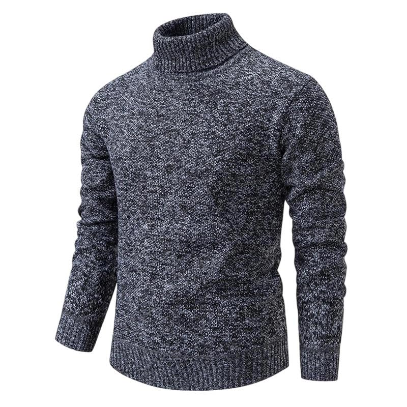 Men's Solid Color Long Sleeve Pullover Top Men Warm Casual Sweater