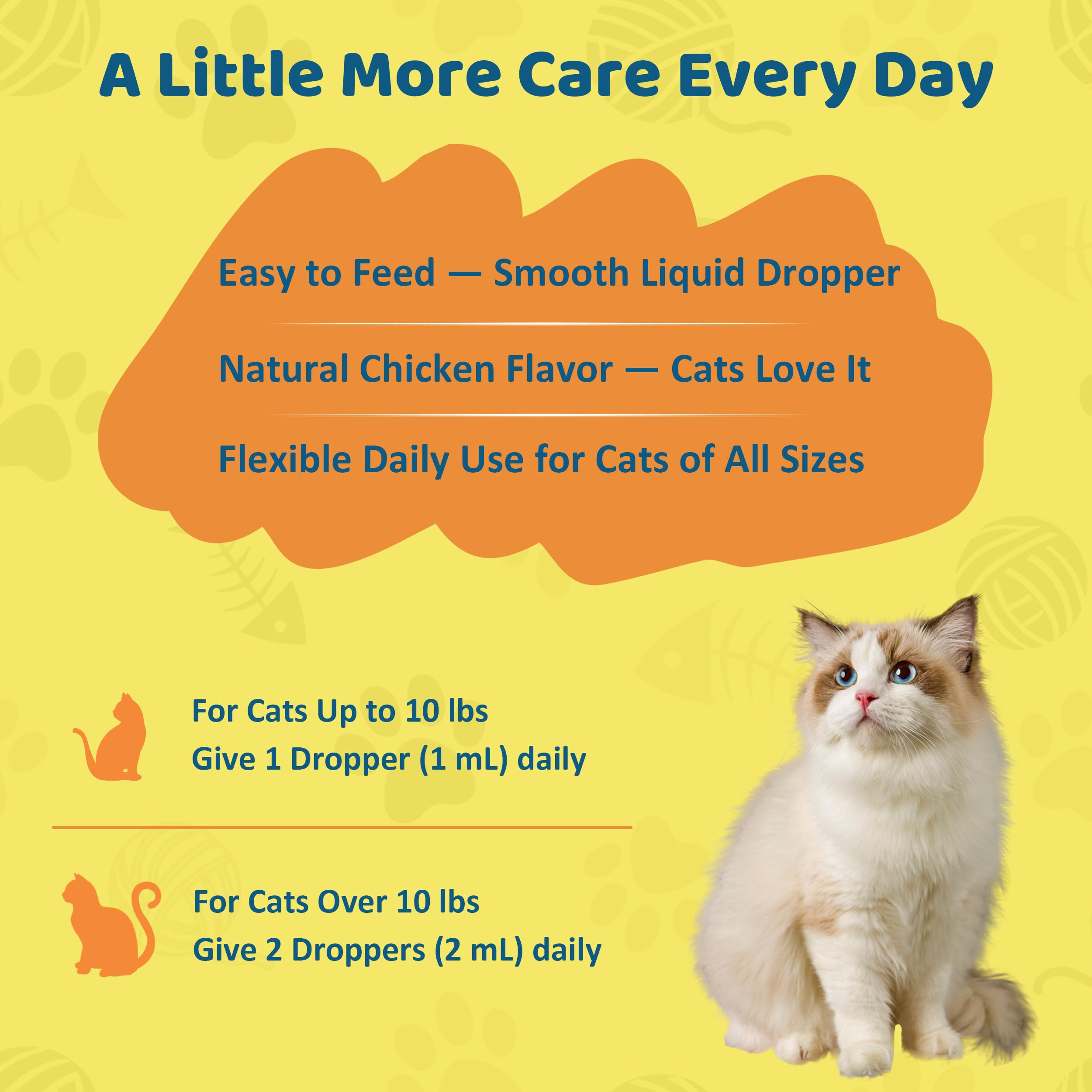 L-Lysine Supplement for Cats – Immune & Respiratory Support, Liquid Lysine for Sneezing, Runny Nose & Eye Health, Chicken Flavor, 60 mL — Amazon image 4