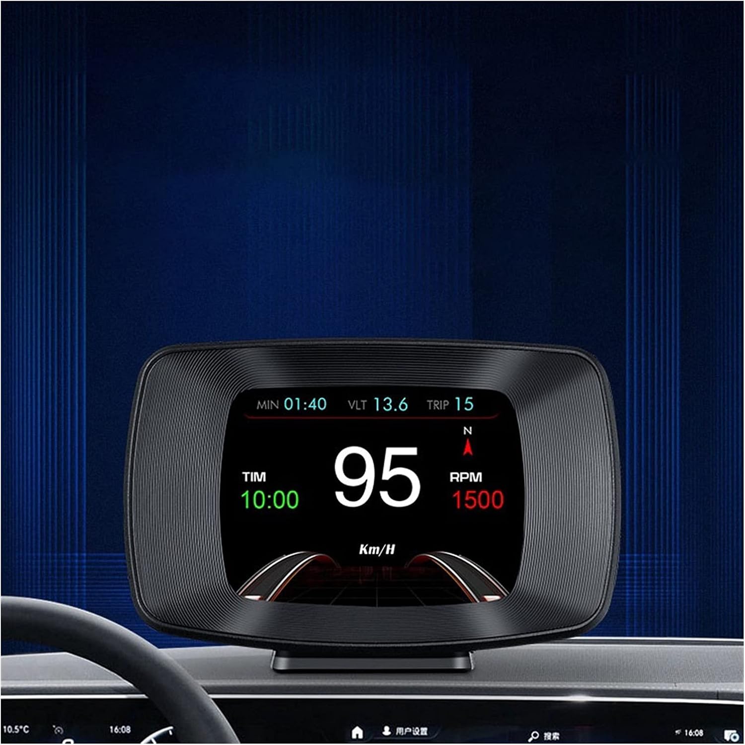 Hud head-up display obd car multi-function LCD instrument