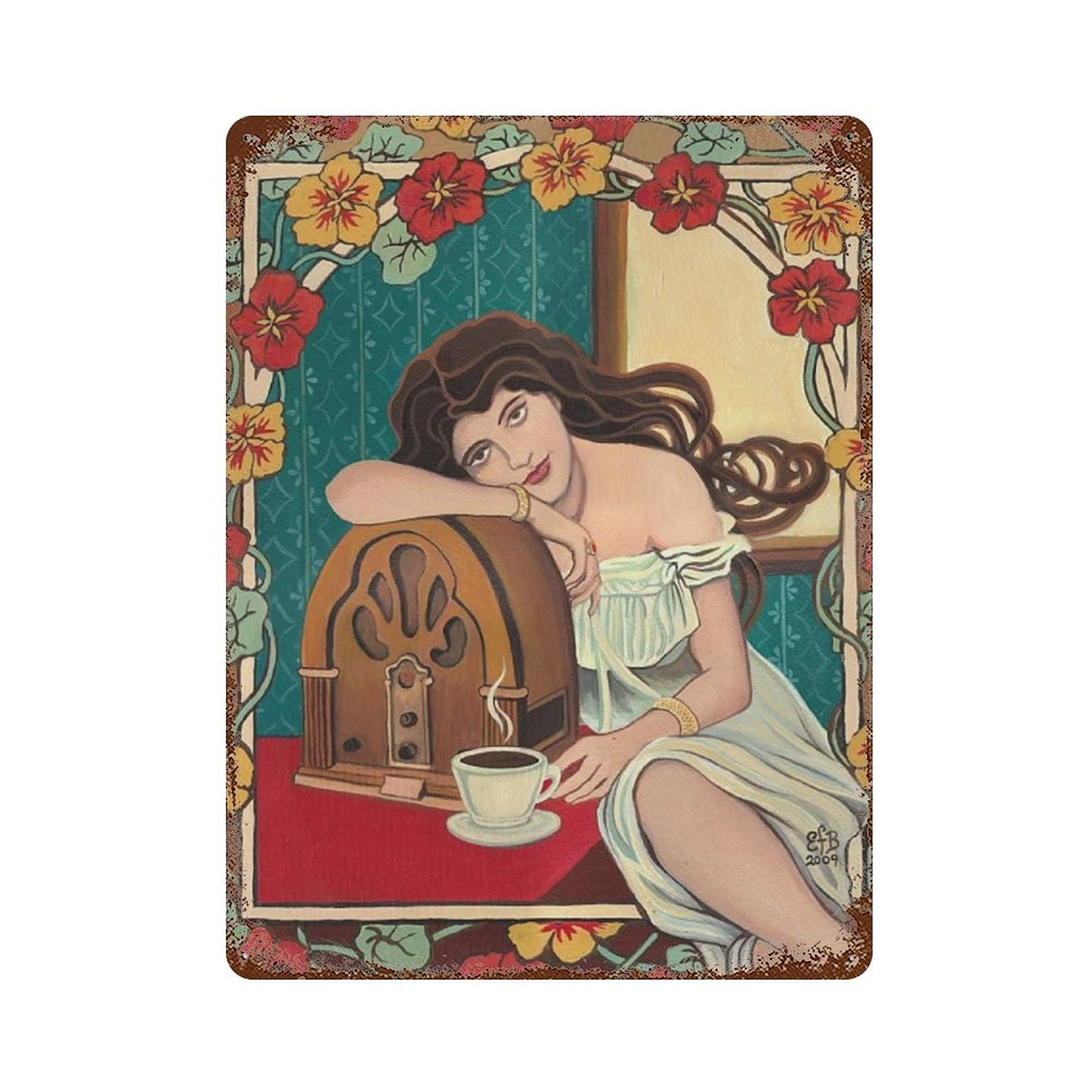 DRUM KNOWLEDGE Retro Metal Iron Painting Tin Sign Wall Decor Poster Aluminum Plaque 11.8"x7.9"