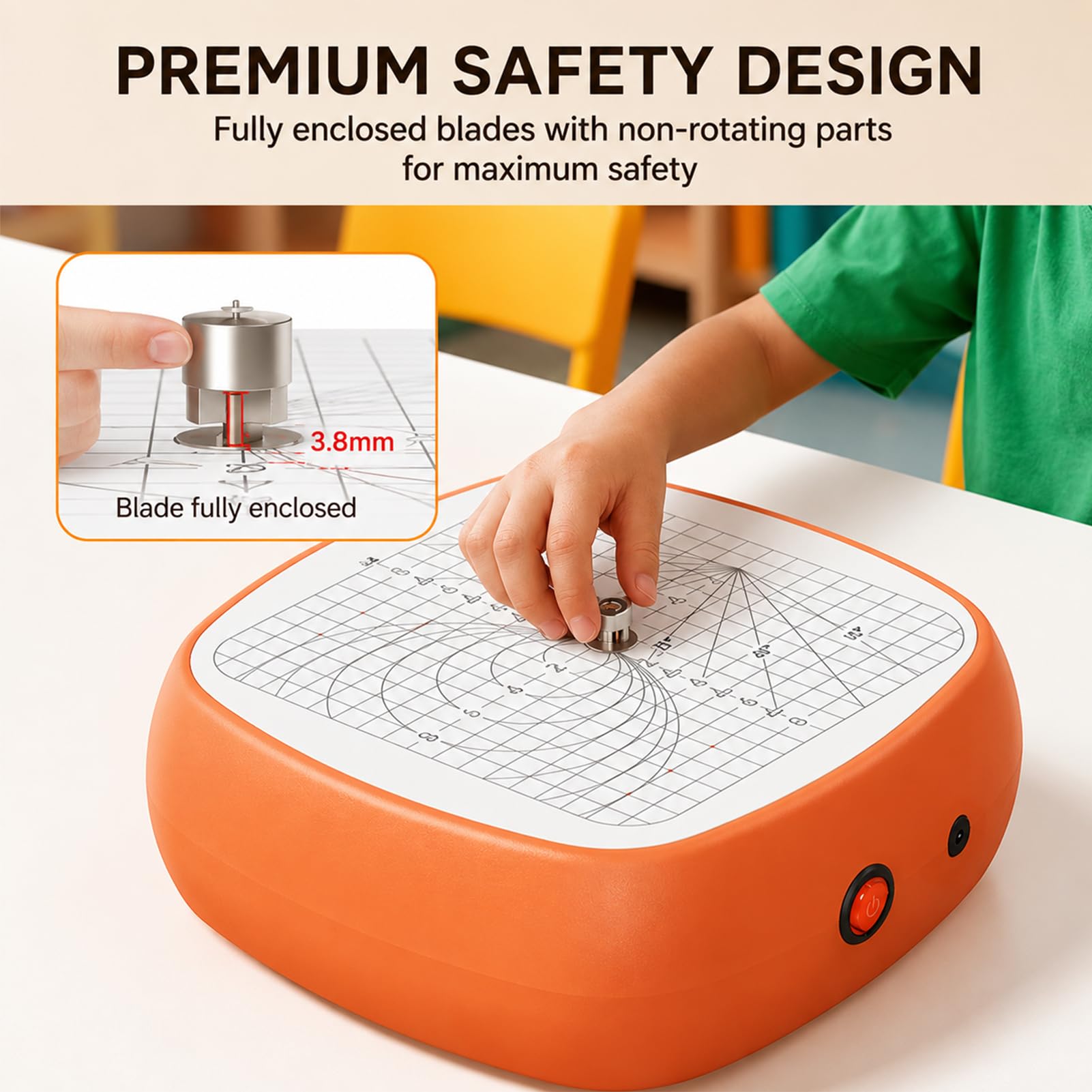 Pappschneider Für Kinder, Sichere Elektrische Diy-kappsäge, Ohne Klingen | Zum Schneiden von 3 mm dickem Karton, ideal für Bastelarbeiten wie 3D-Modelle und Schulprojekte.
