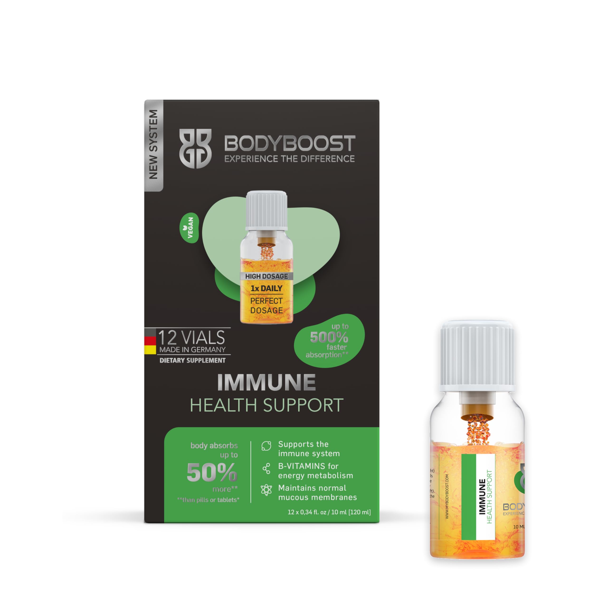 BodyBoost Body Boost Immune Support with Vitamin C, Zinc and Natural Ingredients