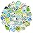 QTL Earth Day Stickers for Kids Environmental Party Supplies Waterproof Vinyl Stickers Earth Day Decorations Gifts 50Pcs