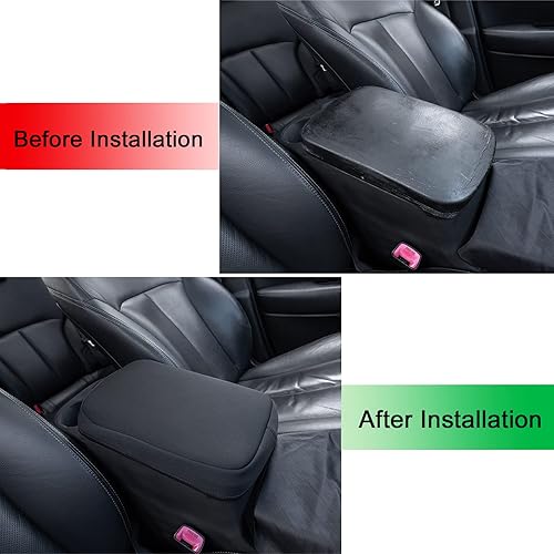 Miniatura 4 de JDMCAR Funda de consola central compatible con Toyota Tacoma 2005-2015, accesorios antiarañazos, cubierta de reposabrazos para reposabrazos