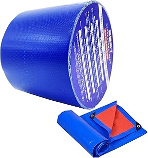 Ruban adhésif de réparation de bâche de Tente, résistant aux déchirures, Ruban de réparation imperméable et Robuste pour Voiture, Bateau, Camion, Toit, Camping, tas de Bois, 8 cm x 5 m