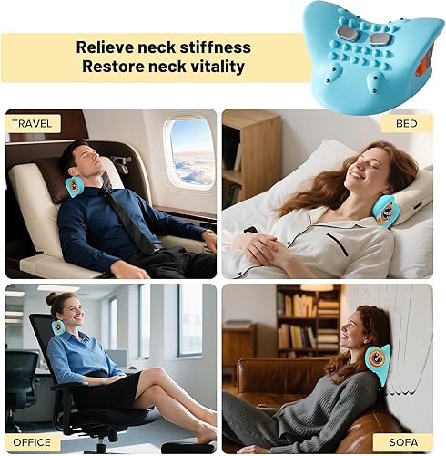 Miniatura 4 de Masajeador de cuello 2025, almohada cervical para el cuello, múltiples modos de vibración y calefacción, alivia eficazmente la fatiga del cuello,