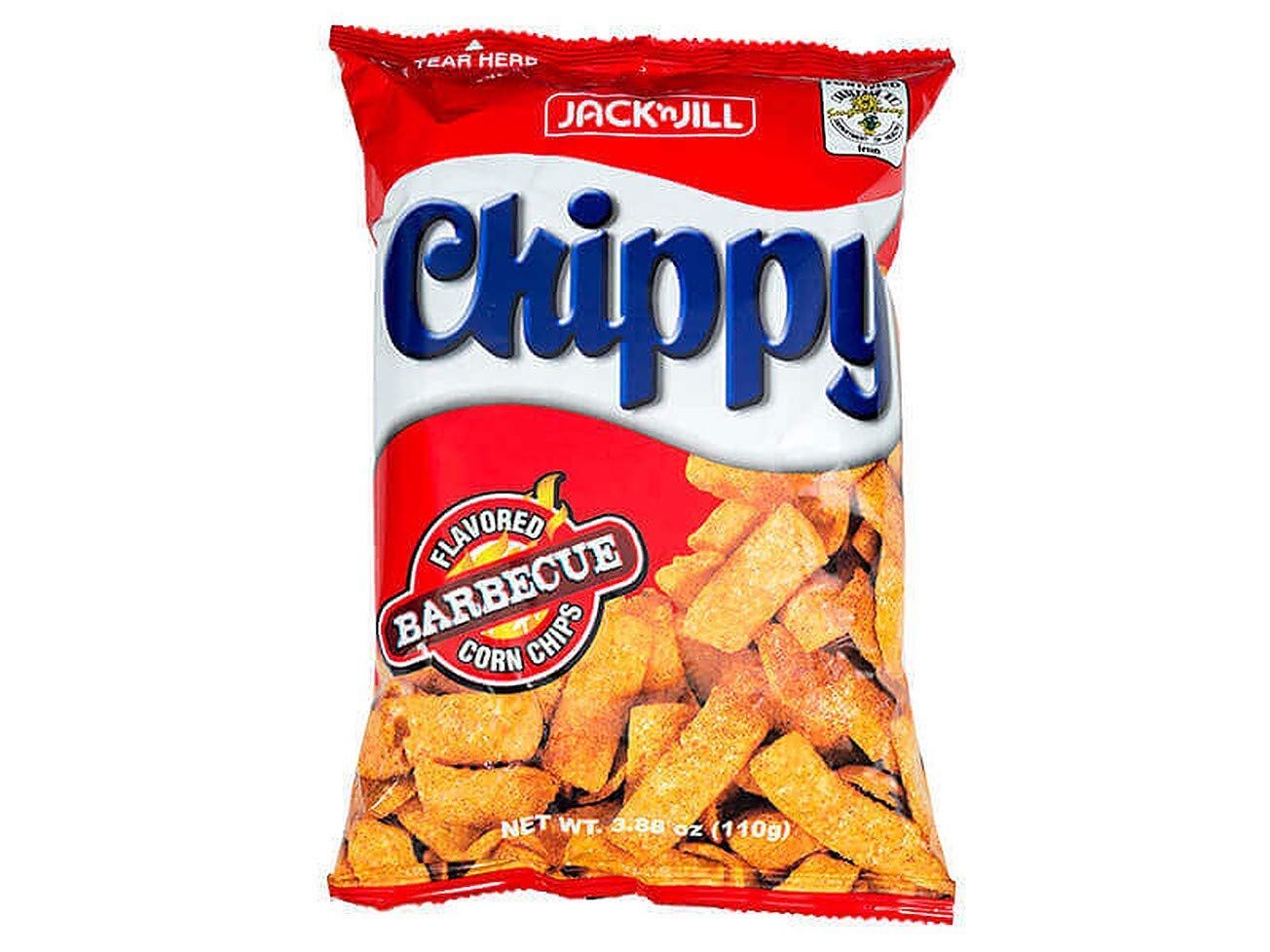 Jack n' Jill Chippy Barbecue Flavored Corn Chips, Net Wt 3.88oz (110g) (Barbecue, 12 Pack)