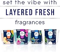 Vista 4 de Glade Tarro de vela perfumada de 3 mechas, niebla marina y ciprés, ambientador infundido con aceites esenciales, 6.8 onzas, 3