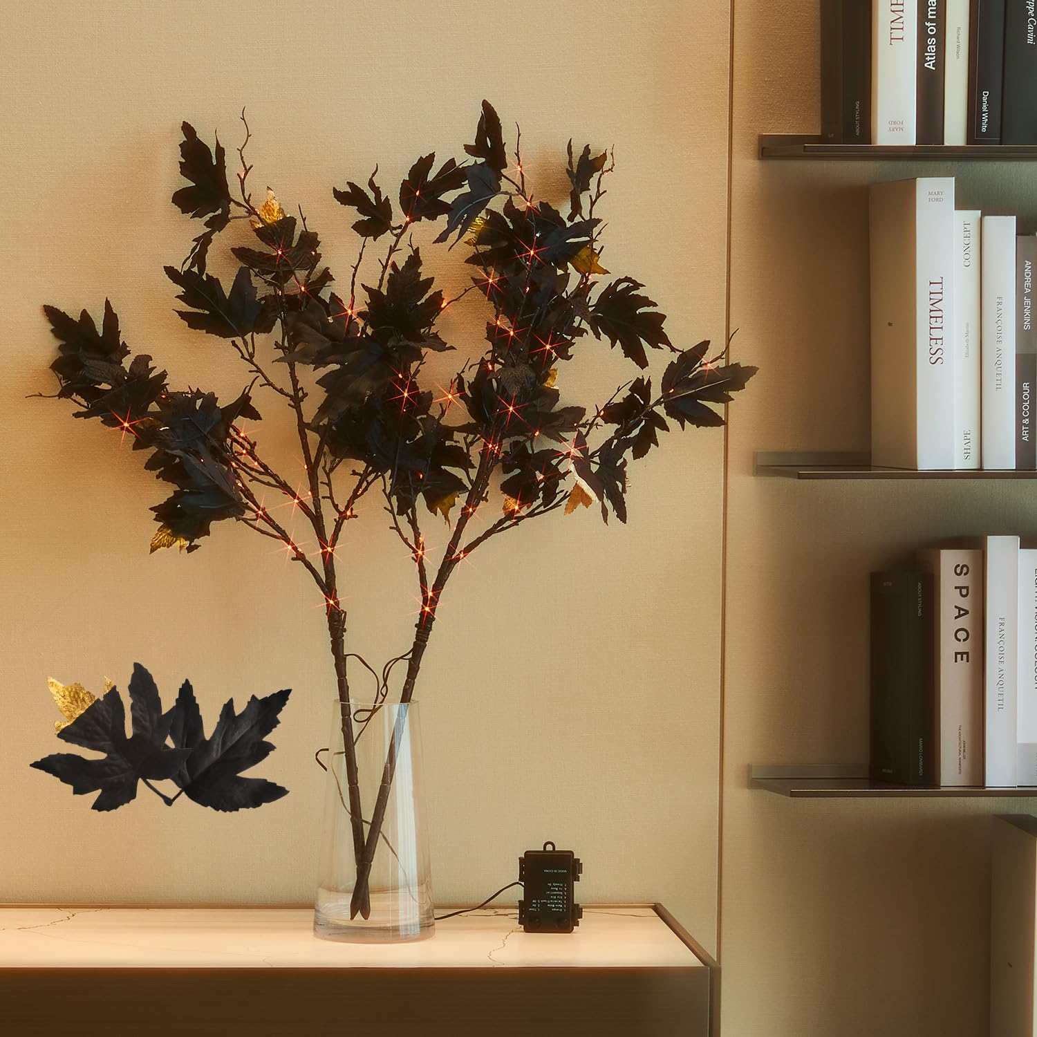 Branches lumineuses Halloween Fudios : illuminez vos coins sombres sans fil