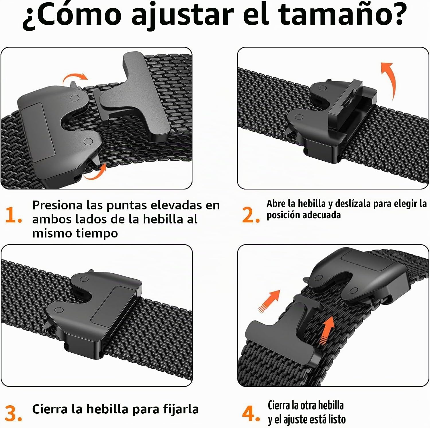 Pulsera Milanese Loop en Titanio Compatible con Correa Apple Watch Ultra 3/2/1 49mm 46mm 45mm 44mm 42mm(Series 3 2 1) Mujeres Hombres, Hebilla Paracaídas Correas Metal para iWatch 11 10 9 SE 8 7 6 5 4