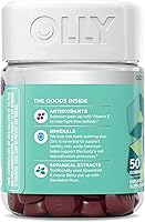 Vista 9 de OLLY Gomita de tez impecable, soporte para una piel clara y saludable, vitaminas E, A, zinc, suplemento masticable, sabor bayas, 50 piezas