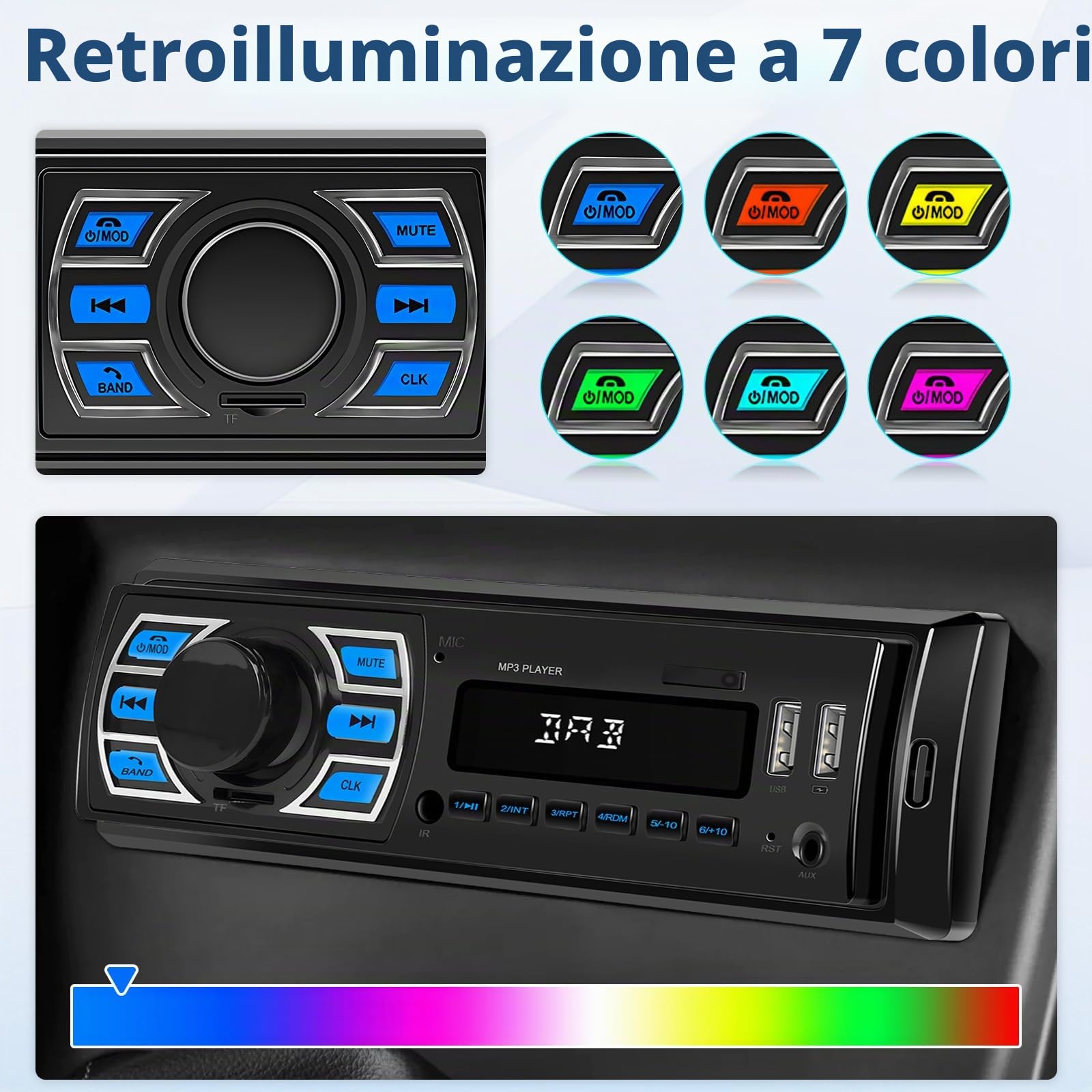 Hikity DAB/DAB+ Autoradio con Bluetooth FM