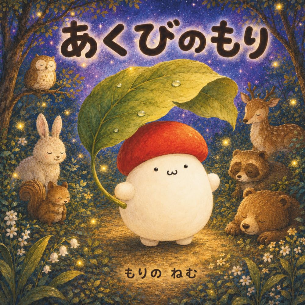 あくびのもり: 3歳 4歳 5歳 6歳 お休み前の 寝かしつけ 読み聞かせ 絵本