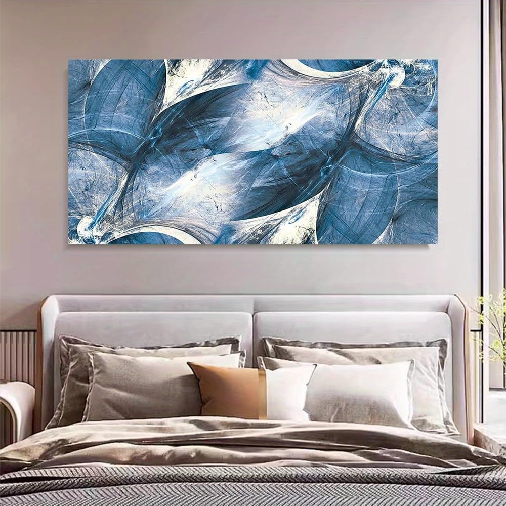 AEFOUU Colorful Graffiti Canvas Wall Art Print, Abstract Modern Nordic Minimalist Wall Decor, Geometric Poster for Living Room(55x110cm/22x44in/Frameless)