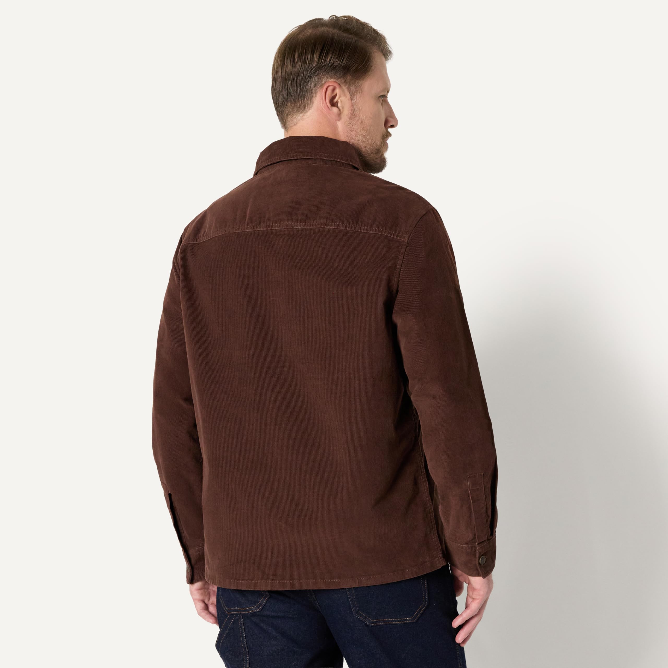Amazon Essentials Herren Regular Fit: Cord-Overshirt
