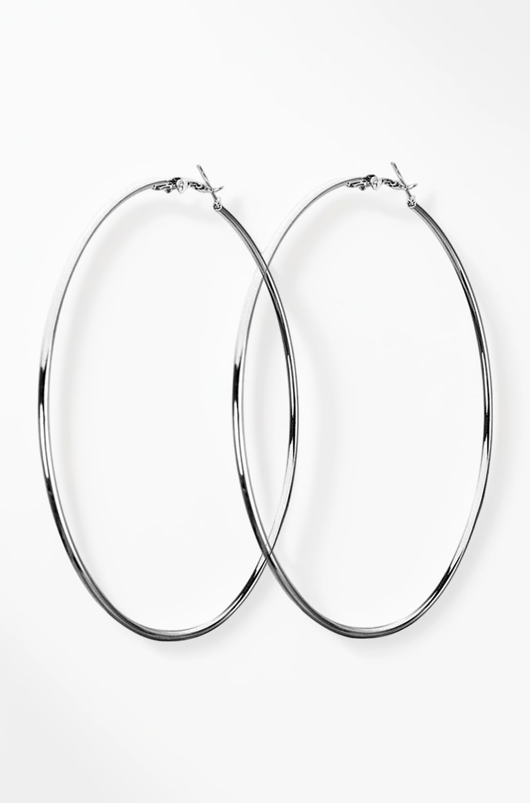 Unknown Metal Alloy Hoop Earrings for Women & Girls