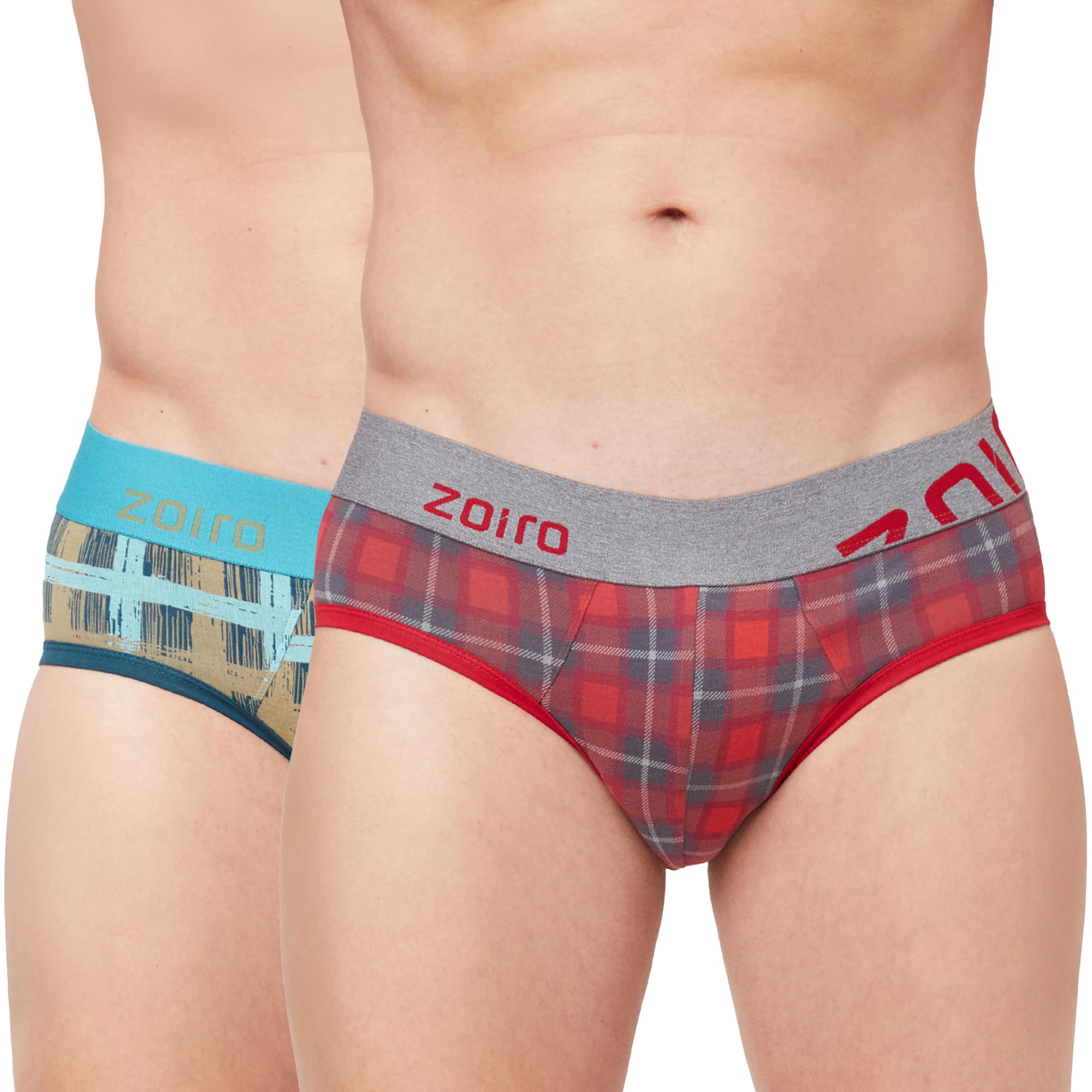zoiro Men's Cotton Blend Printed Trend Brief (Pack of 2) |Colours May Vary-picture-35