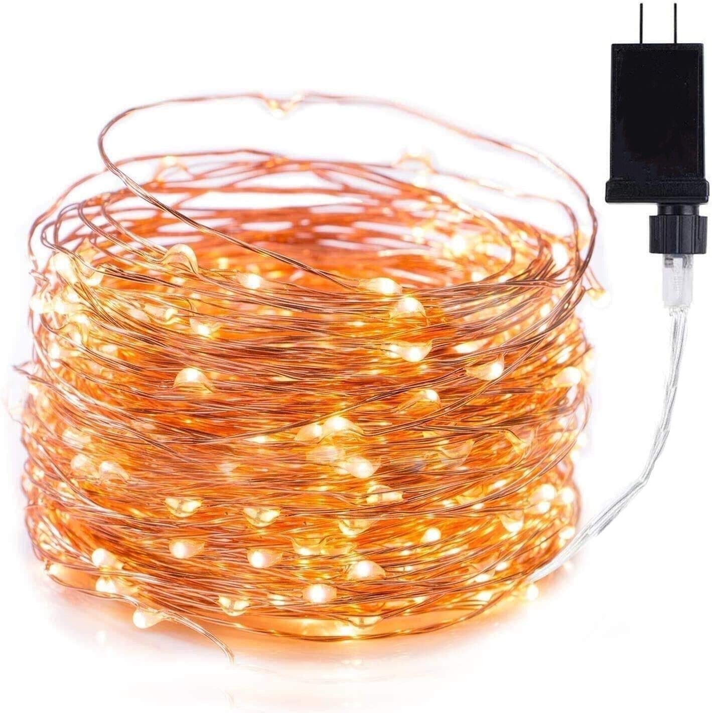Homestarry Electric Light Decorative Strings, Fairy Lights 8 Modes Lighted Party-Themed Decorations, Electric Light Plug-in Decorative Strings