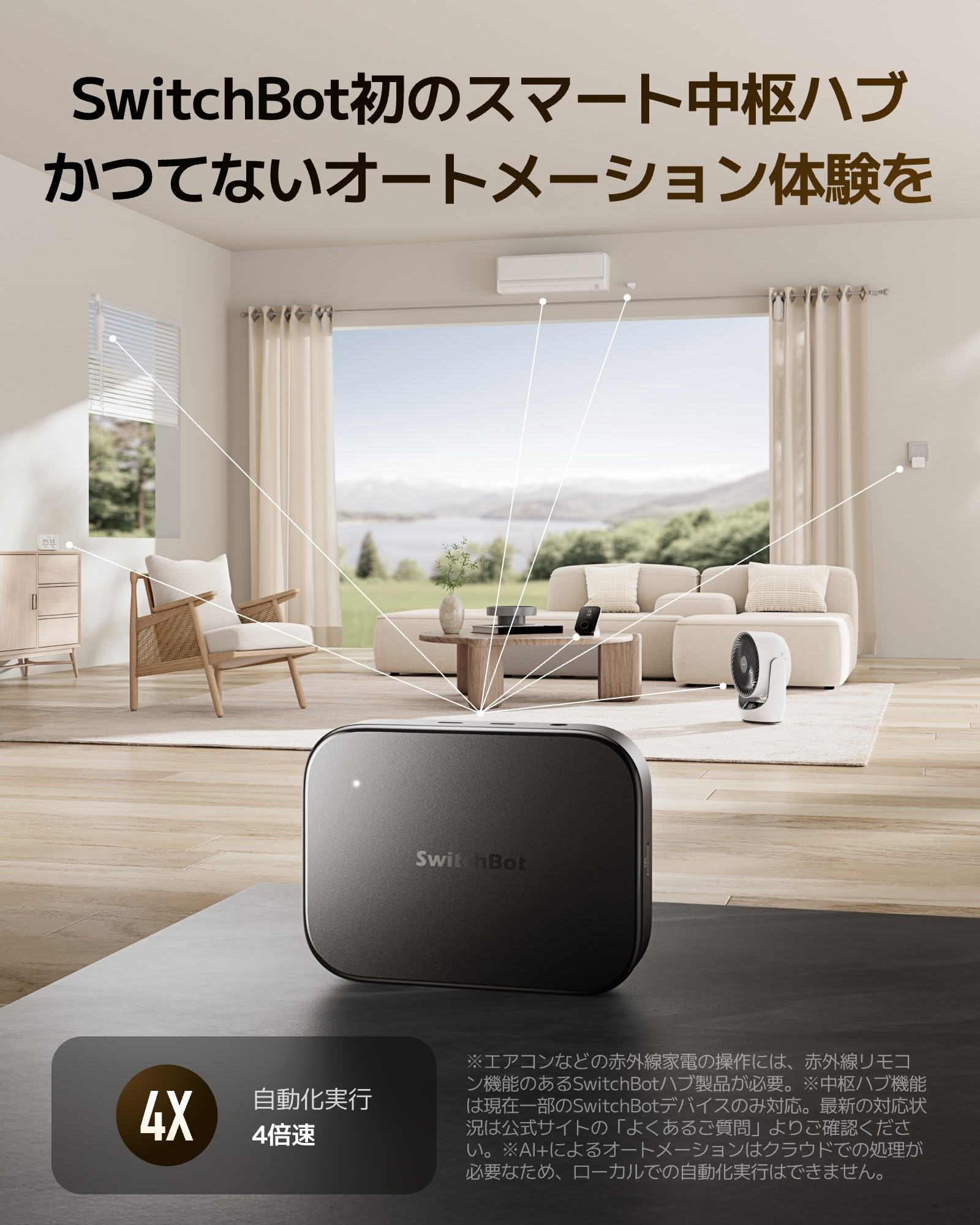 Amazon.co.jp: SwitchBot AI ハブ 防犯カメラ 300万画素 VLM搭載