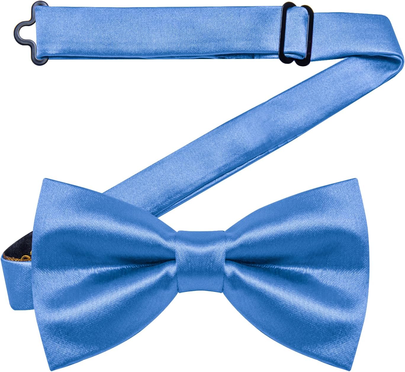 YourTies Bow Ties for Men Pretied Coffee Bowties Solid Color Satin Bow Tie Formal Business Tuxedo Wedding Party Prom