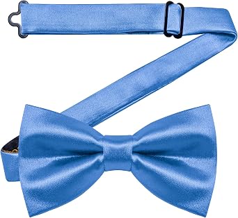 YourTies Bow Ties for Men Pre-Tied Adjustable Bow Tie Coloful Satin Bowtie
