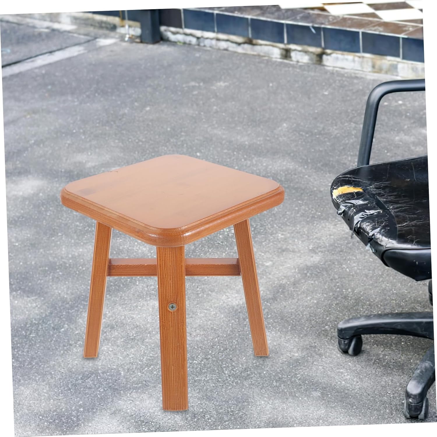 Alipis Small Wooden Stool Versatile Stepping Stool for Home Use for Bedroom and Living Height Lightweight and Sturdy Design for Easy Mobility