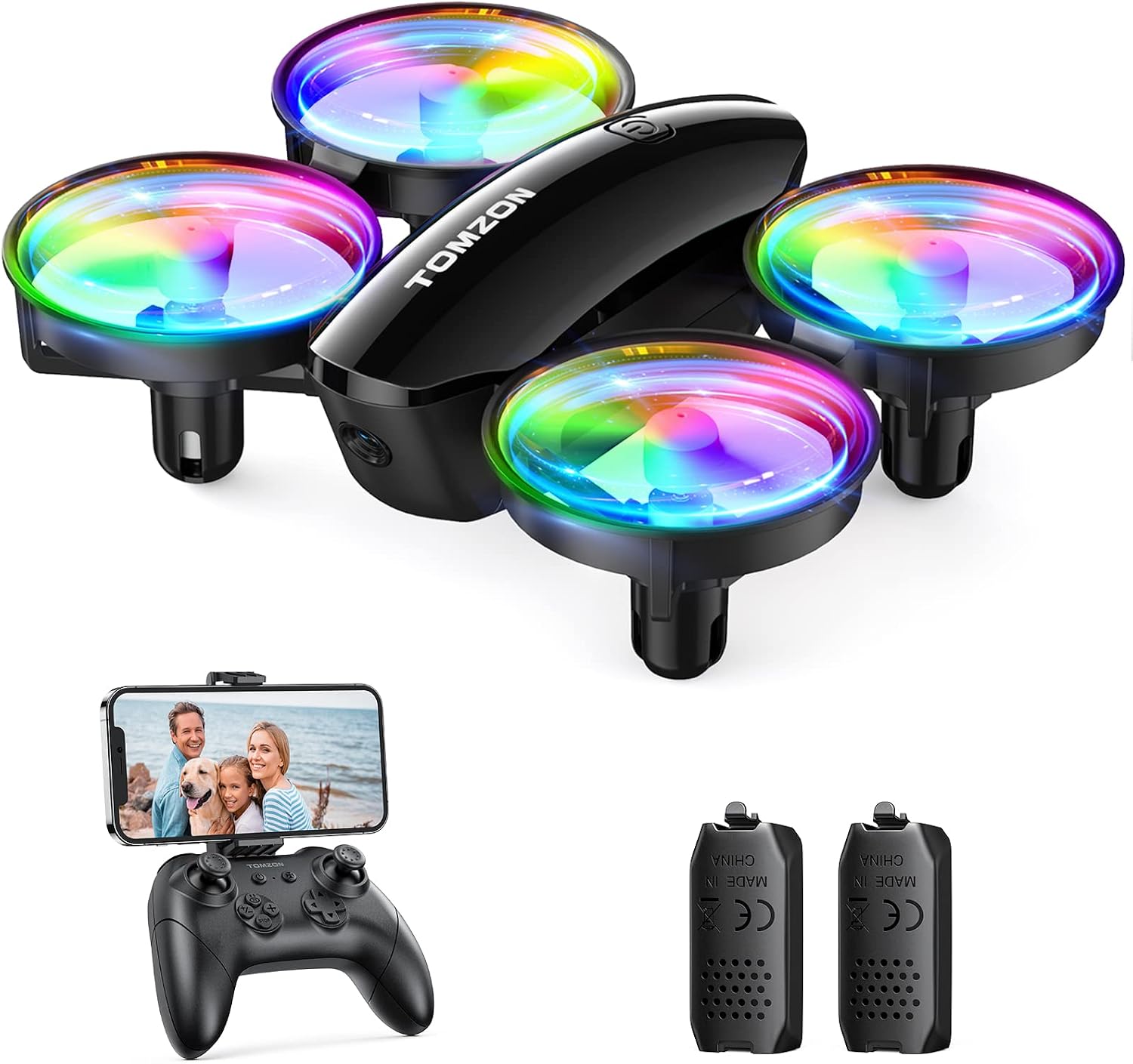 Tomzon Drone con Telecamera per Bambini 1080P, Drone per Bambini con