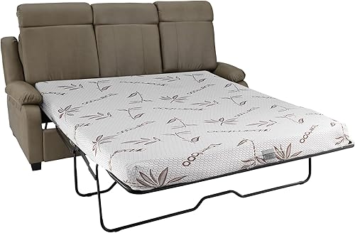 Miniatura 28 de RecPro Charles - Sofá cama RV de 80 pulgadas con ocultar una cama | Muebles de RV | Sofá RV (caoba) Mahogany,Castaño,Masilla,Toffee